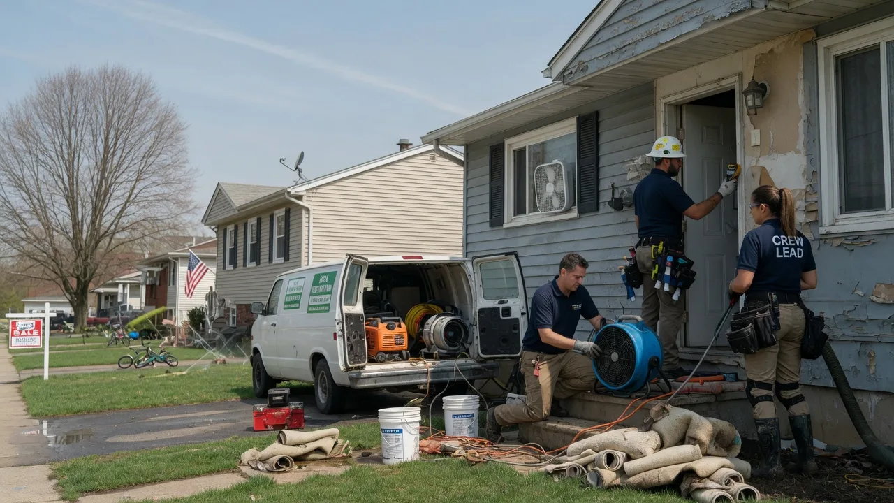 Flood Cleanup in Mount Holly, NJ near me